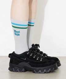 X-girl | OLD ENGLISH LOGO LINE RIB SOCKS(ソックス/靴下)