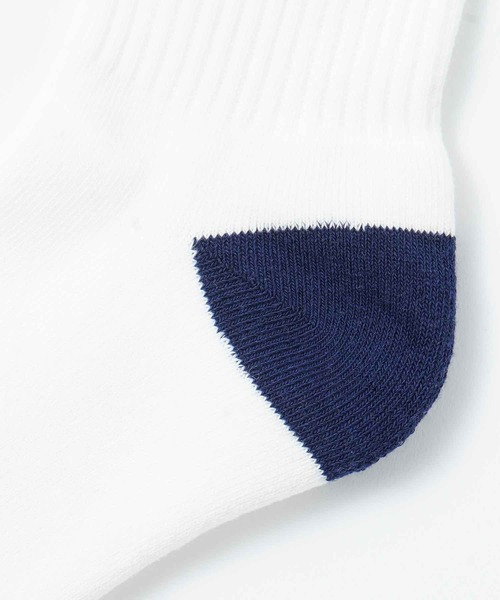 X-girl(エックスガール)の「OLD ENGLISH LOGO LINE RIB SOCKS(ソックス/靴下・レディース・ホワイト/ブラック/グレー・ONE SIZE)」の7枚目の写真