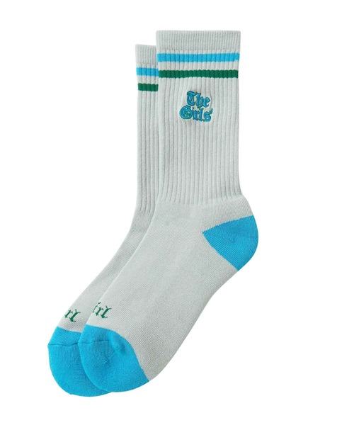 X-girl(エックスガール)の「OLD ENGLISH LOGO LINE RIB SOCKS(ソックス/靴下・レディース・ホワイト/ブラック/グレー・ONE SIZE)」の16枚目の写真