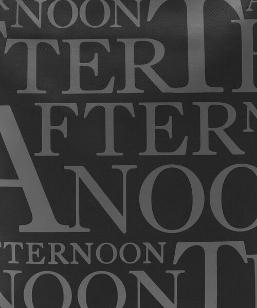 Afternoon Tea(アフタヌーンティー)の「スリットポケット付きロゴバッグM(エコバッグ/サブバッグ・レディース・ブラック・ONE SIZE)」の6枚目の写真
