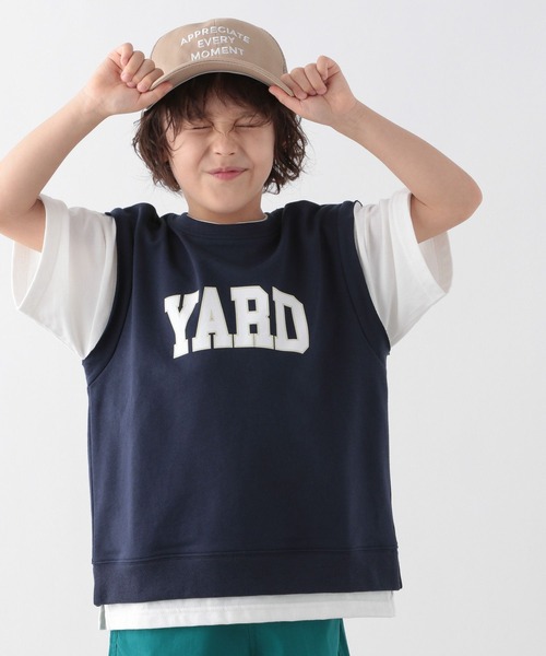 GLOBAL WORK(グローバルワーク)の「DRY/カレッジレイヤード/キッズ/296207(Tシャツ/カットソー・キッズ・ネイビー/ホワイト系その他・110cm/100cm/120cm/130cm/140cm/150cm/160cm)」の6枚目の写真