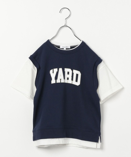 GLOBAL WORK(グローバルワーク)の「DRY/カレッジレイヤード/キッズ/296207(Tシャツ/カットソー・キッズ・ネイビー/ホワイト系その他・110cm/100cm/120cm/130cm/140cm/150cm/160cm)」の12枚目の写真