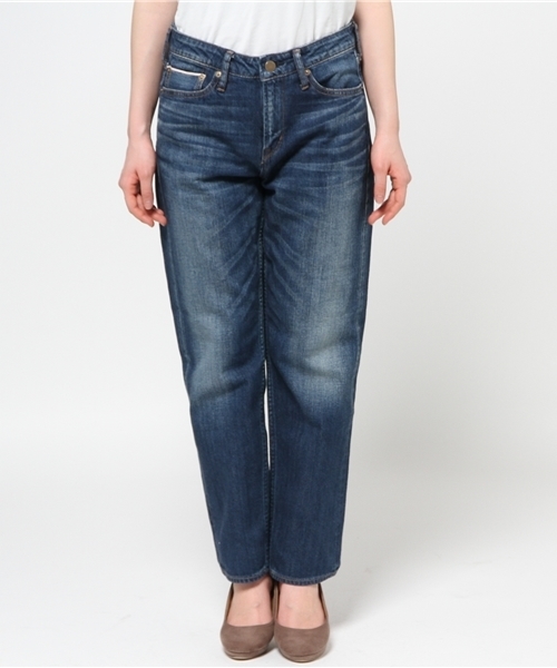 SHIPS for women（シップスフォーウィメン）の「【Steady.6月号掲載】 セルヴィッジデニム テーパード9分丈パンツ USED WASH（デニムパンツ・レディース・ブルー・MEDIUM/LARGE/SMALL）」の10枚目の写真