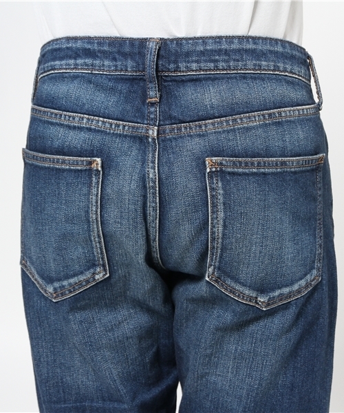 SHIPS for women（シップスフォーウィメン）の「【Steady.6月号掲載】 セルヴィッジデニム テーパード9分丈パンツ USED WASH（デニムパンツ・レディース・ブルー・MEDIUM/LARGE/SMALL）」の6枚目の写真