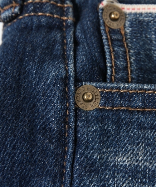 SHIPS for women（シップスフォーウィメン）の「【Steady.6月号掲載】 セルヴィッジデニム テーパード9分丈パンツ USED WASH（デニムパンツ・レディース・ブルー・MEDIUM/LARGE/SMALL）」の8枚目の写真