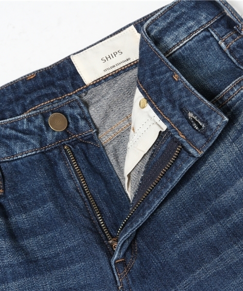 SHIPS for women（シップスフォーウィメン）の「【Steady.6月号掲載】 セルヴィッジデニム テーパード9分丈パンツ USED WASH（デニムパンツ・レディース・ブルー・MEDIUM/LARGE/SMALL）」の12枚目の写真