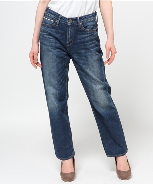 SHIPS for women（シップスフォーウィメン）の「【Steady.6月号掲載】 セルヴィッジデニム テーパード9分丈パンツ USED WASH（デニムパンツ・レディース・ブルー・MEDIUM/LARGE/SMALL）」の14枚目の写真