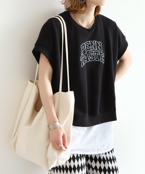 reca（レカ）の「ミニ裏毛ロゴデザイントップス（Tシャツ/カットソー・レディース・ブラック/グレー/グレー系その他・FREE）」の14枚目の写真