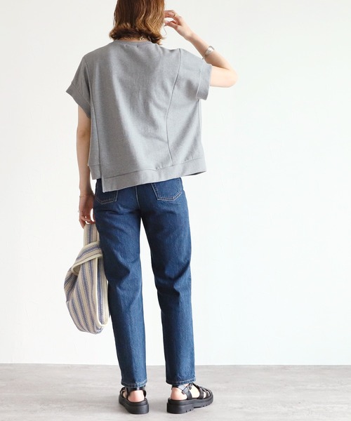 reca（レカ）の「ミニ裏毛ロゴデザイントップス（Tシャツ/カットソー・レディース・ブラック/グレー/グレー系その他・FREE）」の20枚目の写真