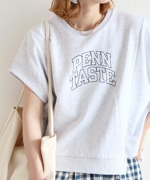 reca（レカ）の「ミニ裏毛ロゴデザイントップス（Tシャツ/カットソー・レディース・ブラック/グレー/グレー系その他・FREE）」の10枚目の写真