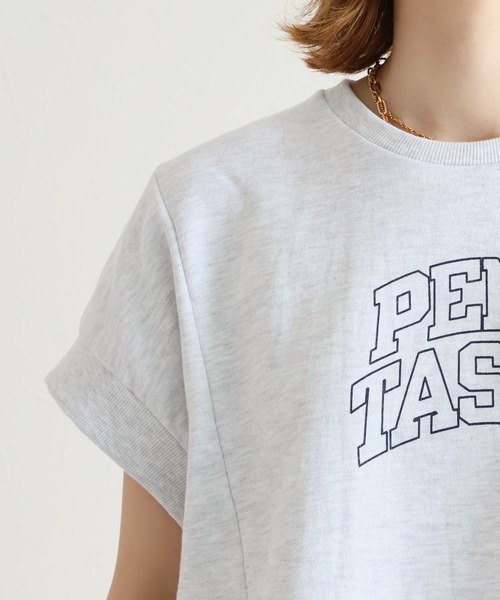 reca（レカ）の「ミニ裏毛ロゴデザイントップス（Tシャツ/カットソー・レディース・ブラック/グレー/グレー系その他・FREE）」の17枚目の写真