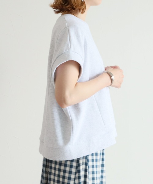 reca（レカ）の「ミニ裏毛ロゴデザイントップス（Tシャツ/カットソー・レディース・ブラック/グレー/グレー系その他・FREE）」の12枚目の写真