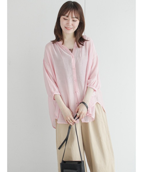 ehka sopo（エヘカソポ）の「しぼしぼメロータンクトップ（タンクトップ・レディース・ブラック/ベージュ/オフホワイト/グリーン・ﾌﾘ-）」の9枚目の写真