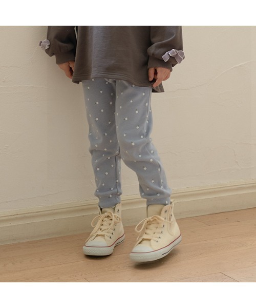 Lycee mine（リセマイン）の「【エニウェアシリーズ】アソート総柄リラックスパンツ（スウェットパンツ・キッズ・スカイブルー/ブラック/ブルーグレー/モカ/アイボリー/ライトベージュ/サックスブルー系・110cm/100cm/120cm/130cm/140cm）」の15枚目の写真
