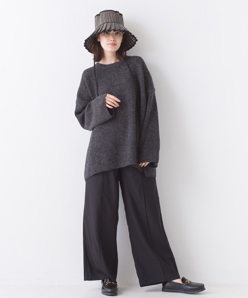 OMNES（オムネス）の「ウールガーターMIXプルオーバー（その他トップス・レディース・グレー/オートミール/チャコール・FREE）」の12枚目の写真