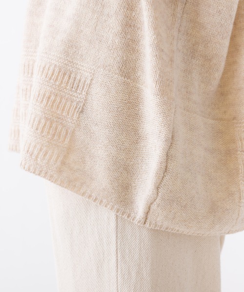 OMNES（オムネス）の「ウールガーターMIXプルオーバー（その他トップス・レディース・グレー/オートミール/チャコール・FREE）」の21枚目の写真