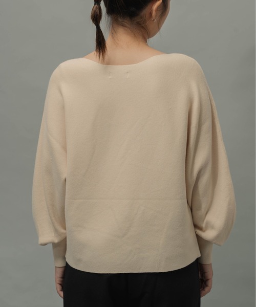 ottilie（オティーリエ）の「【 ottilie / オティーリエ 】 バナナスリーブニットプルオーバー（ニット/セーター・レディース・ブルー/ナチュラル/グリーン・FREE）」の21枚目の写真