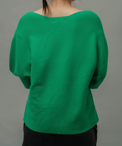 ottilie（オティーリエ）の「【 ottilie / オティーリエ 】 バナナスリーブニットプルオーバー（ニット/セーター・レディース・ブルー/ナチュラル/グリーン・FREE）」の18枚目の写真