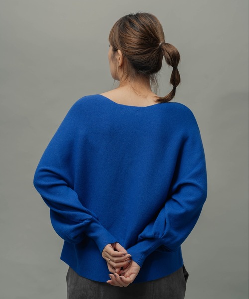 ottilie（オティーリエ）の「【 ottilie / オティーリエ 】 バナナスリーブニットプルオーバー（ニット/セーター・レディース・ブルー/ナチュラル/グリーン・FREE）」の16枚目の写真