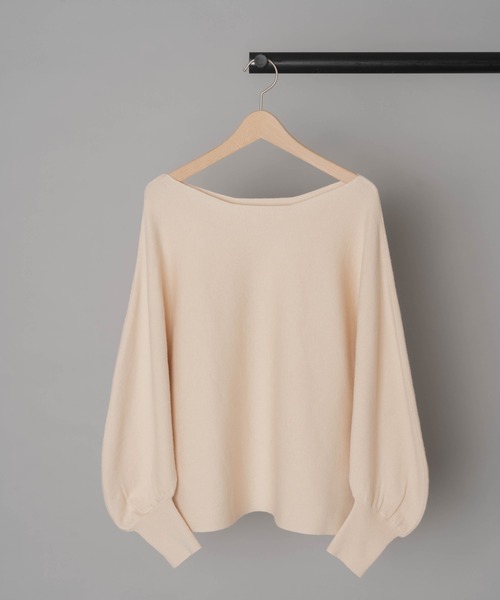 ottilie（オティーリエ）の「【 ottilie / オティーリエ 】 バナナスリーブニットプルオーバー（ニット/セーター・レディース・ブルー/ナチュラル/グリーン・FREE）」の12枚目の写真