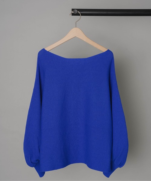 ottilie（オティーリエ）の「【 ottilie / オティーリエ 】 バナナスリーブニットプルオーバー（ニット/セーター・レディース・ブルー/ナチュラル/グリーン・FREE）」の6枚目の写真