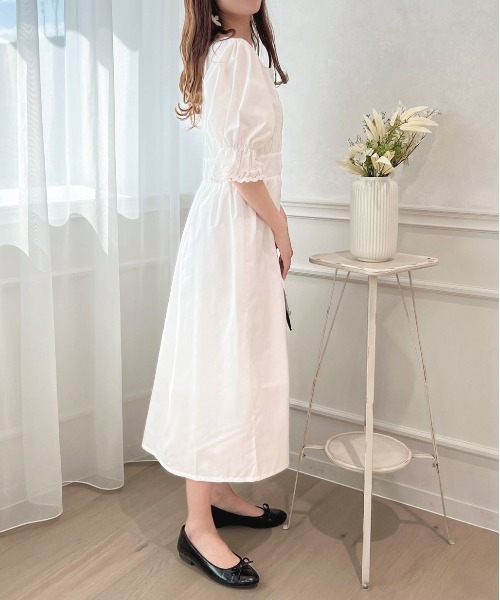 apres jour(アプレジュール)の「ピンタックレースフリルワンピース【ZOZOTOWN限定アイテム】(ワンピース・レディース・ブラック/オフホワイト/ブルー・フリー/X-LARGE)」の12枚目の写真