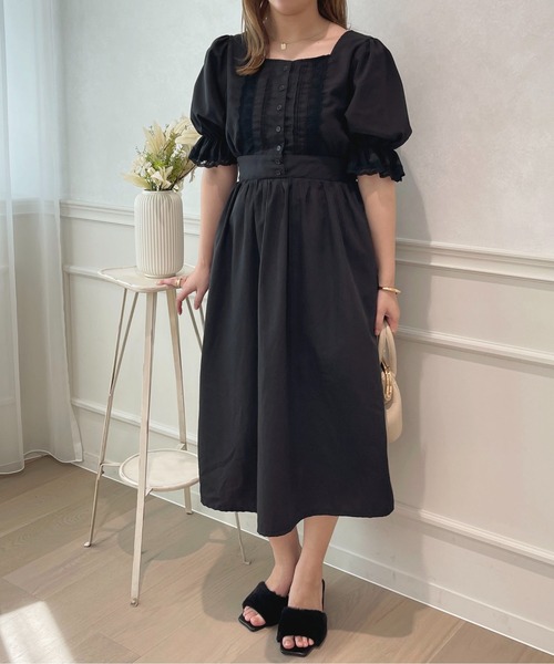 apres jour(アプレジュール)の「ピンタックレースフリルワンピース【ZOZOTOWN限定アイテム】(ワンピース・レディース・ブラック/オフホワイト/ブルー・フリー/X-LARGE)」の19枚目の写真