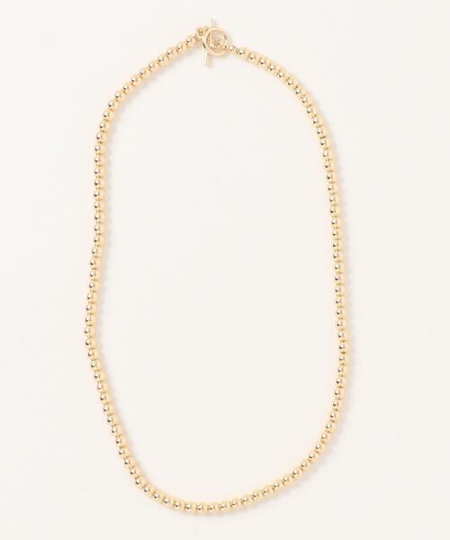 natural couture（ナチュラルクチュール）の「ボールチェーンネックレス（ネックレス・レディース・シルバー/ゴールド/その他1・FREE）」の3枚目の写真
