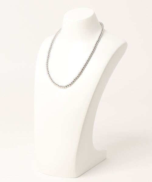 natural couture（ナチュラルクチュール）の「ボールチェーンネックレス（ネックレス・レディース・シルバー/ゴールド/その他1・FREE）」の4枚目の写真