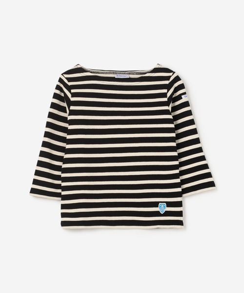 ORCIVAL(オーシバル)の「ORCIVAL | キッズ コットンロードフレンチバスクシャツ(Tシャツ/カットソー・キッズ・ブラック系その他/イエロー系その他/レッド系その他/ホワイト系その他5/ブルー系その他5・95/105/115/125/135)」の2枚目の写真