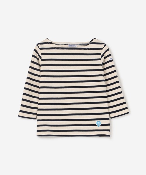 ORCIVAL(オーシバル)の「ORCIVAL | キッズ コットンロードフレンチバスクシャツ(Tシャツ/カットソー・キッズ・ブラック系その他/イエロー系その他/レッド系その他/ホワイト系その他5/ブルー系その他5・95/105/115/125/135)」の1枚目の写真