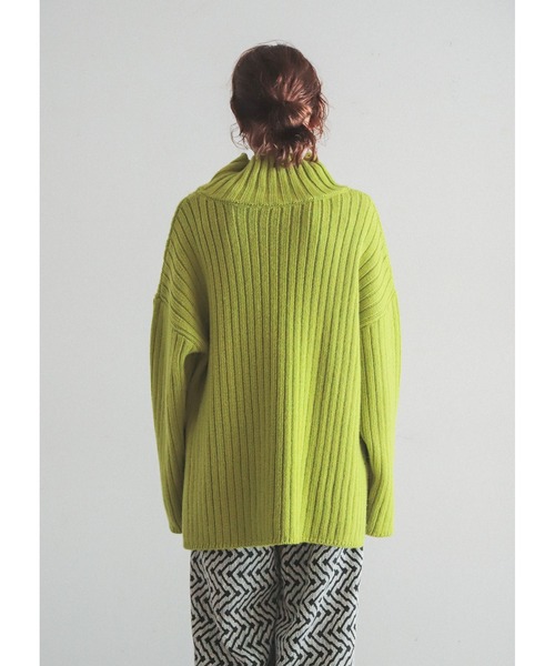 FIL DE FER（フィルデフェール）の「カラフルラムナイロン　タートルニット（ニット/セーター・レディース・ホワイト/ライトグリーン/ピンク・FREE）」の21枚目の写真