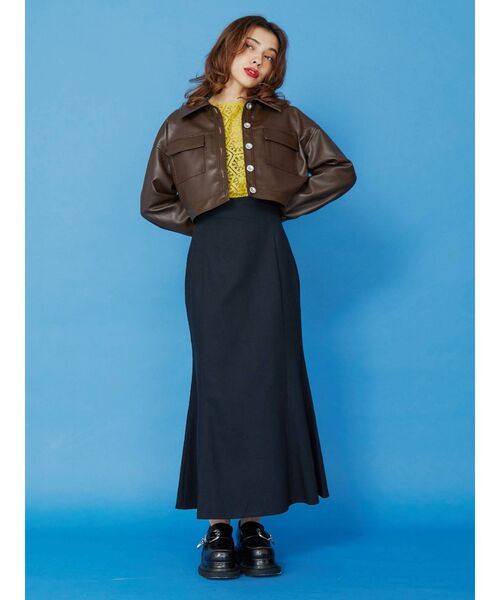 EVRIS（エヴリス）の「マーメイドロングスカート（スカート・レディース・ホワイト/ブラック・MEDIUM/SMALL）」の11枚目の写真