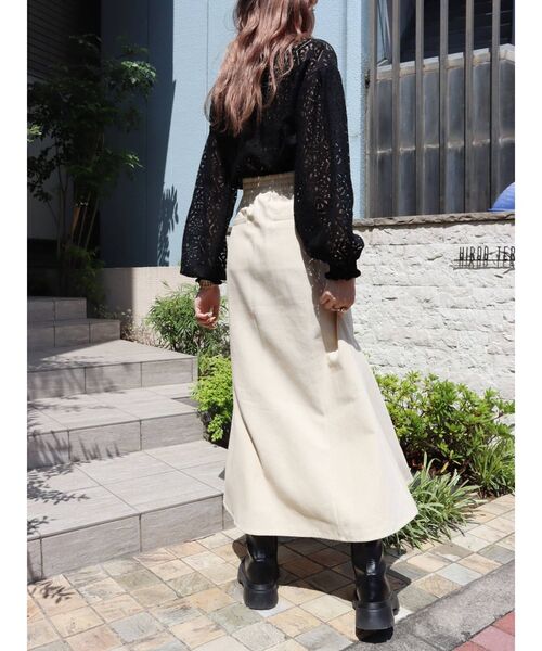 EVRIS（エヴリス）の「マーメイドロングスカート（スカート・レディース・ホワイト/ブラック・MEDIUM/SMALL）」の14枚目の写真