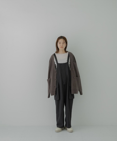 LAATO（ラート）の「JUMPER SALOPETTE（サロペット/オーバーオール・レディース・チャコールグレー/カーキ・FREE）」の4枚目の写真