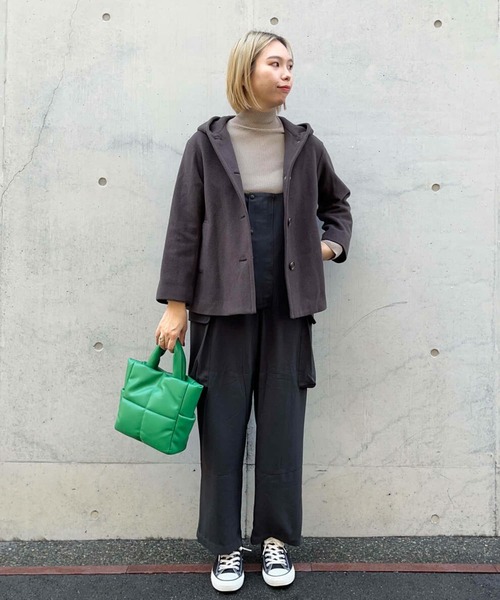 LAATO（ラート）の「JUMPER SALOPETTE（サロペット/オーバーオール・レディース・チャコールグレー/カーキ・FREE）」の14枚目の写真