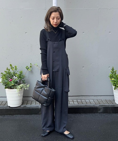 LAATO（ラート）の「JUMPER SALOPETTE（サロペット/オーバーオール・レディース・チャコールグレー/カーキ・FREE）」の15枚目の写真