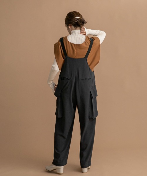LAATO（ラート）の「JUMPER SALOPETTE（サロペット/オーバーオール・レディース・チャコールグレー/カーキ・FREE）」の18枚目の写真