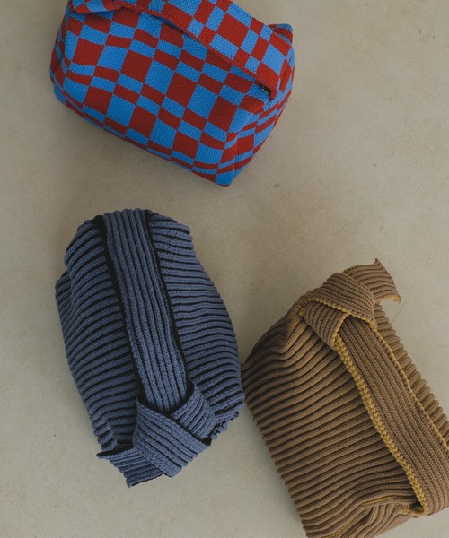 Kastane（カスタネ）の「【2022AWカタログ掲載アイテム】ニットバッグ（ハンドバッグ・レディース・ブルー/レッド/ベージュ・FREE）」の5枚目の写真