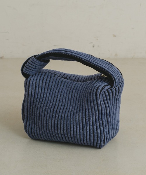 Kastane（カスタネ）の「【2022AWカタログ掲載アイテム】ニットバッグ（ハンドバッグ・レディース・ブルー/レッド/ベージュ・FREE）」の13枚目の写真