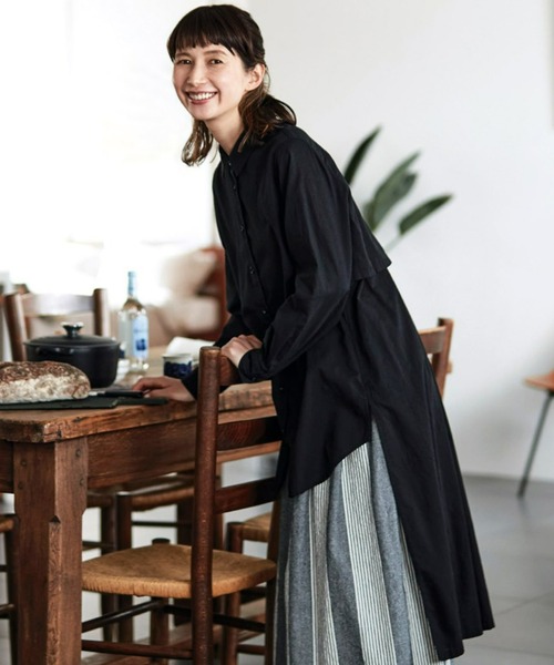 ベージュ ワンピース Paypayモール店 通販 Paypayモール シャツワンピース サニークラウズ アンブレラヨークのワンピース レディース Zozotown レディース