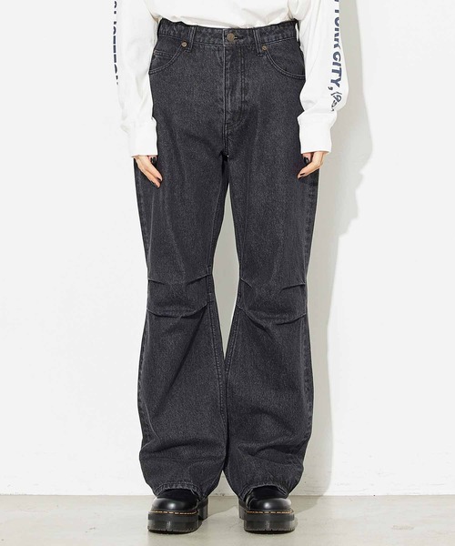 X-girl（エックスガール）の「LOOSE FIT DENIM PANTS（デニムパンツ・レディース・ブラック/マルチ・M/S/XS）」の16枚目の写真