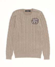 最新作ラルフローレンケーブルニットバックルトリムセータードレ LAUREN RALPH LAUREN（ローレン ラルフ ローレン）の「ケーブル