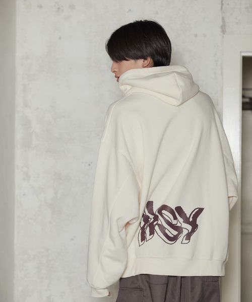 iisy（イージー）の「iisy / ディストーションロゴプルパーカー（パーカー・メンズ・キナリ/ブラック/グリーン・L/S/M）」の7枚目の写真