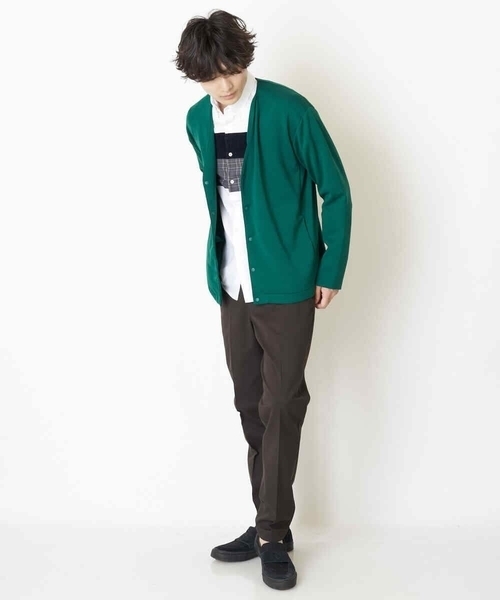 a.v.v（アーヴェヴェ）の「【S-XXL】パネル切り替えオックスシャツ（シャツ/ブラウス・メンズ・ホワイト/ネイビー・48/50/46/52/44）」の5枚目の写真