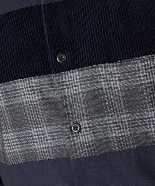 a.v.v（アーヴェヴェ）の「【S-XXL】パネル切り替えオックスシャツ（シャツ/ブラウス・メンズ・ホワイト/ネイビー・48/50/46/52/44）」の19枚目の写真