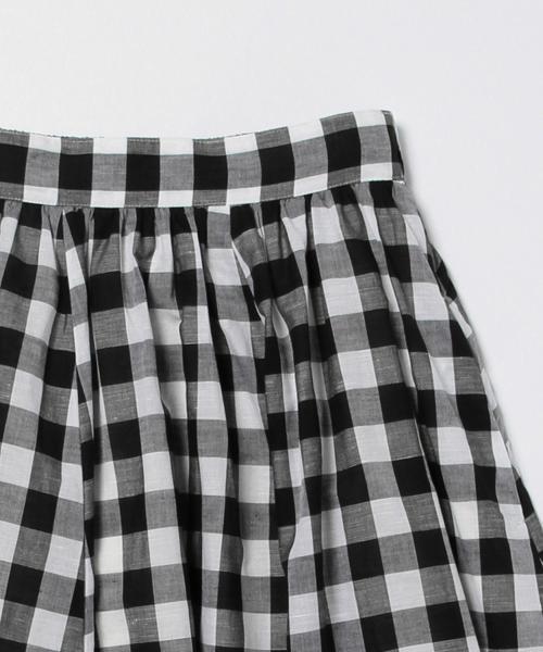 Ray BEAMS(レイビームス)の「Ray BEAMS / ギンガムギャザー フレアースカート(スカート・レディース・グレー/ブラック/ライトブルー・1/0)」の17枚目の写真