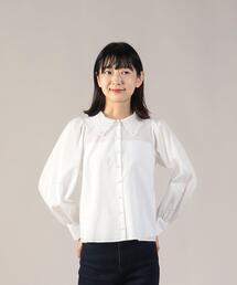 agnes b アニエスベー 丸襟レースシャツ To b. by agnes b.（トゥービーバイアニエスベー）の「WP24