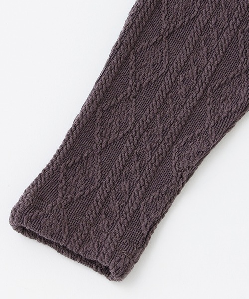 petit main（プティマイン）の「【シアバター】ジャガードレギンス（レギンス/スパッツ・キッズ・アイボリー/モカ/ライトピンク/チャコール/ブラック・80ｃｍ/100cm/90cm/130cm/120cm/110cm）」の10枚目の写真