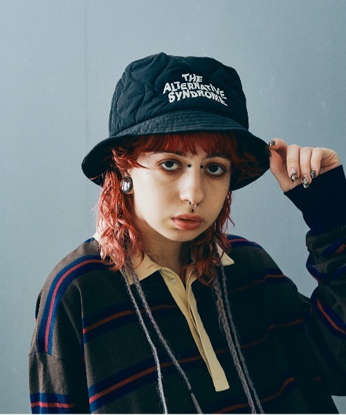 RNA（アールエヌエー）の「E4879 キルティングＨＡＴ（ハット・レディース・カーキ/ホワイト/ブラック・FREE）」の3枚目の写真